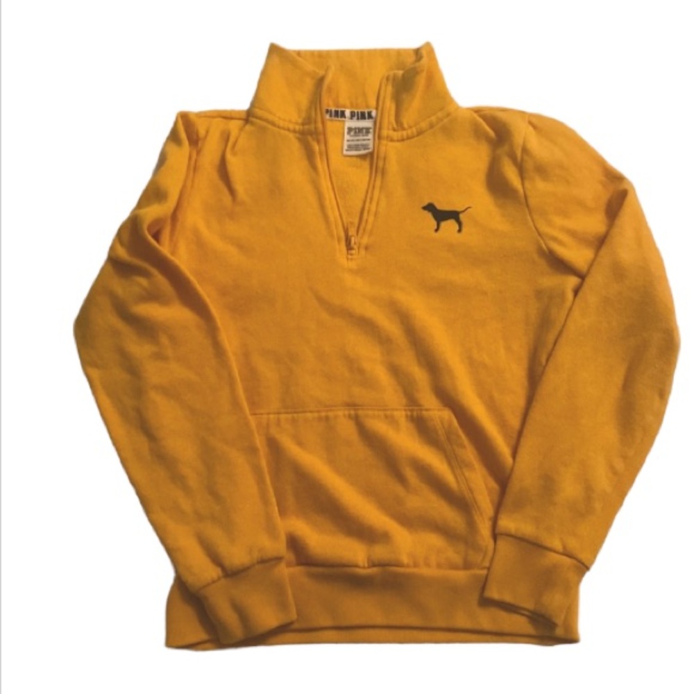 SOLD Victoria Secret Pink Pull Over Soft Yellow Sweater - Picture 1 of 5